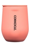Corkcicle 12-ounce Insulated Stemless Wine Tumbler In Coral