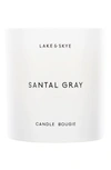 LAKE & SKYE SANTAL GRAY SCENTED CANDLE