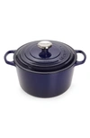 Le Creuset 5.25-quart Deep Dutch Oven In Indigo