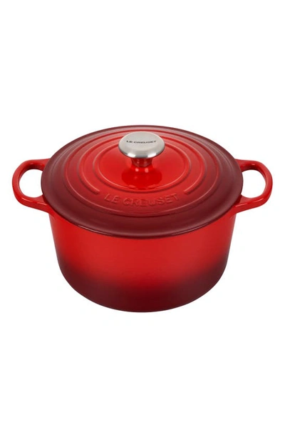 Le Creuset 5.25-quart Deep Round Dutch Oven In Cerise