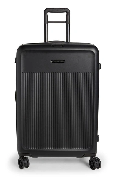 Briggs & Riley Medium Sympatico Expandable 27-inch Spinner Packing Case In Matte Black