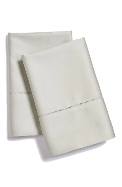 Sferra Fiona Standard Pillow Case, 22" X 33" In Gray