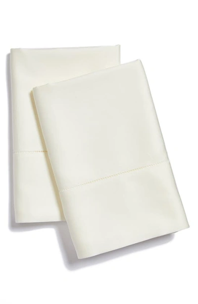 Sferra Fiona Standard Pillowcase, Pair In Ivory
