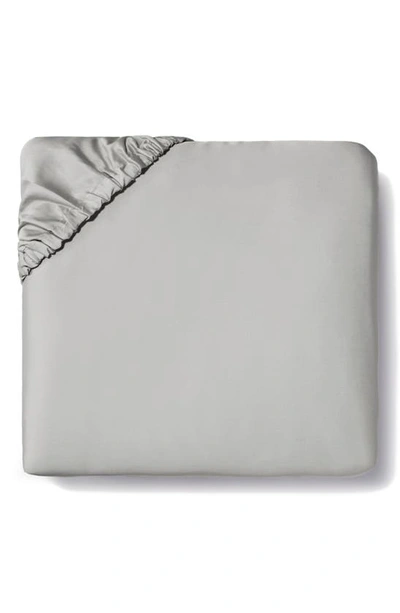 Sferra Fiona 300 Thread Count Fitted Sheet In Gray