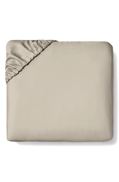 Sferra Fiona 300 Thread Count Fitted Sheet In Oat