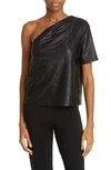 GAUGE81 TARTU METALLIC ONE-SHOULDER TOP