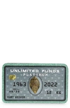 Kurt Geiger Credit Card Clutch In Silver