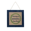 FOCO SEATTLE SEAHAWKS 12'' DOUBLE-SIDED BURLAP SIGN