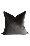 Modish Decor Pillows Velvet Pillow Cover In Black Tones