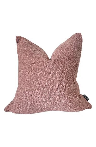 Modish Decor Pillows Bouclé Accent Pillow Cover In Pink Tones