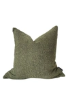 Modish Decor Pillows Boucle Pillow Cover, 18 X 18 In Olive