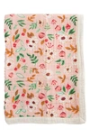 Little Unicorn Kids' Cotton Muslin Baby Quilt In Vintage Floral