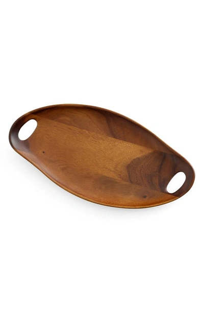 Nambe Portables 18-inch Wood Tray In Brown