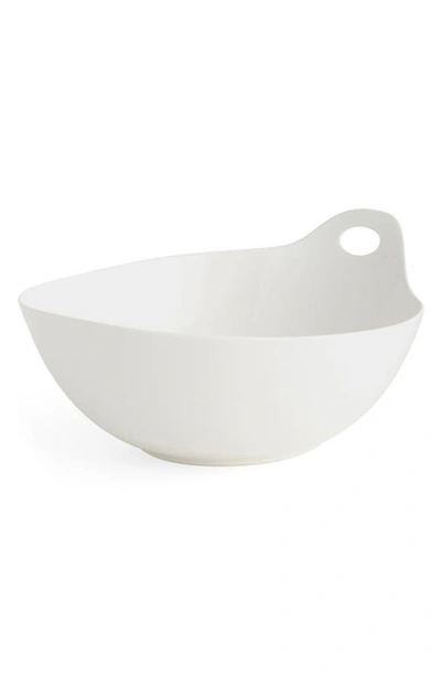 Nambe Portable Round Serving Bowl In White