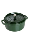 Staub 5.5-quart Enameled Cast Iron Dutch Oven In Basil