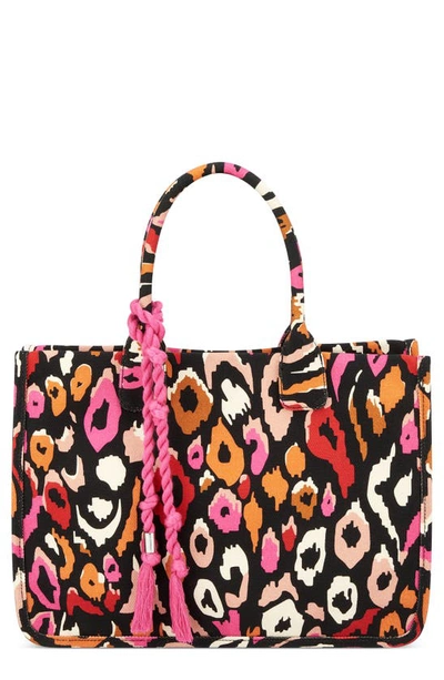 Vince Camuto Orla Canvas Tote In Pink Multi 2
