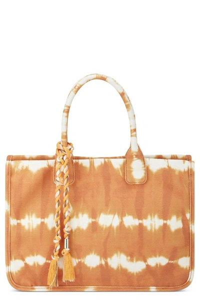 Vince Camuto Orla Tote In Rusty Orange Multi