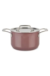 All-clad Fusiontec™ 4-quart Natural Ceramic Soup Pot In Rose