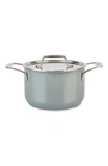 All-clad Fusiontec 4 Qt Soup Pot In Platinum