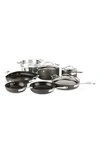 All-clad Essentials 10-piece Nonstick Cookware Set In Black