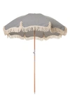 Business & Pleasure Co. Premium Beach Umbrella In Laurens Navy Stripe