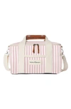 Business & Pleasure Co. Premium Cooler Duffle Bag In Laurens Pink Stripe