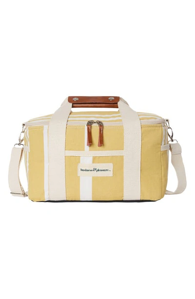 Business & Pleasure Co. Striped Cooler Bag In Vintage Yellow