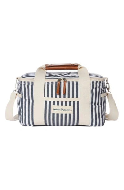 Business & Pleasure Co. Premium Cooler Duffle Bag In Laurens Navy Stripe