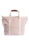 Business & Pleasure Co. Cooler Tote In Laurens Pink Stripe