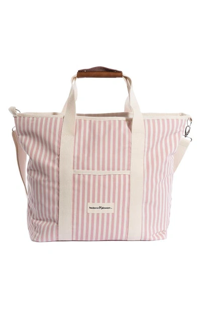 Business & Pleasure Cooler Tote In Laurens Pink Stripe