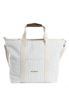 Business & Pleasure Cooler Tote Bag In Lauren Sage Stripe