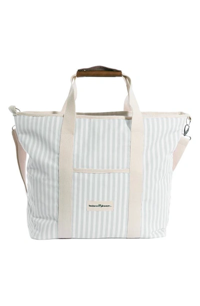 Business & Pleasure Cooler Tote Bag In Laurens Sage Stripe