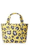 Mz Wallace Deluxe Small Metro Tote In Yellow Leopard