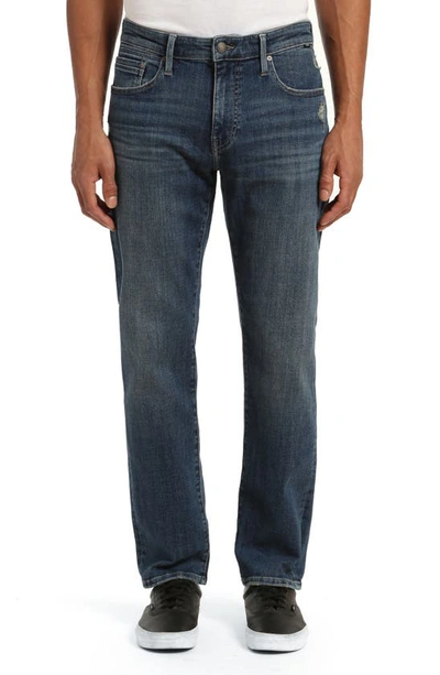 Mavi Jeans Zach Straight Leg Jeans In Dark Vintage Organic Move