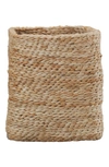 Will And Atlas Tabletop Square Jute Basket In Natural