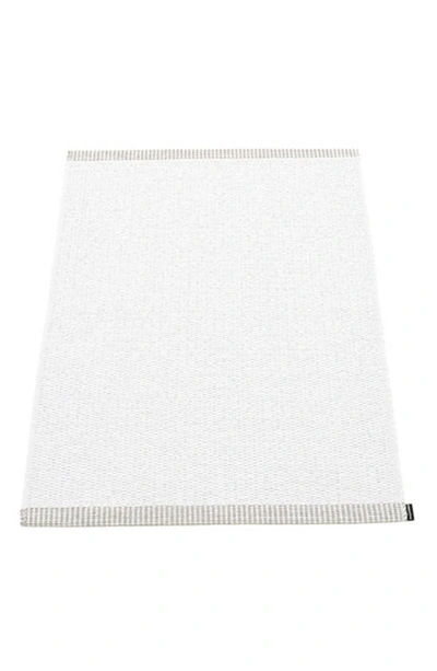 Pappelina Mono Rug In White
