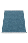 Pappelina Mono Rug In Ocean Blue