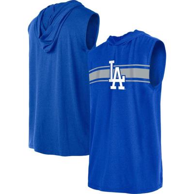 New Era Royal Los Angeles Dodgers Sleeveless Pullover Hoodie