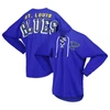 Fanatics Branded Blue St. Louis Blues Spirit Lace-up V-neck Long Sleeve Jersey T-shirt In Blue