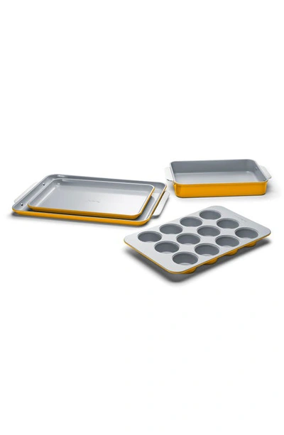 Caraway Nontoxic Ceramic 5-piece Bakeware Set In Marigold