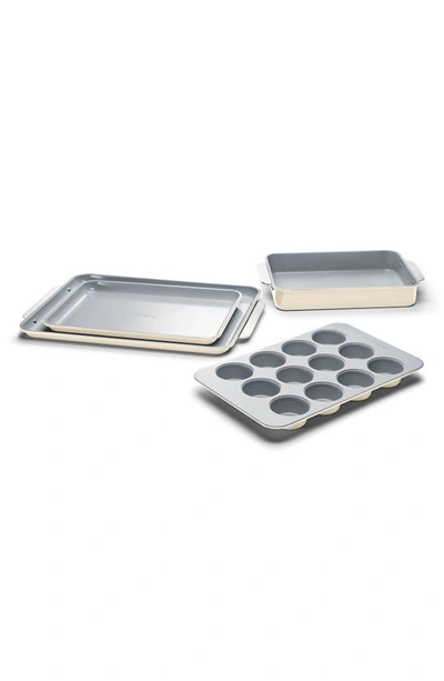 Caraway Nontoxic Ceramic 5-piece Bakeware Set In Cream