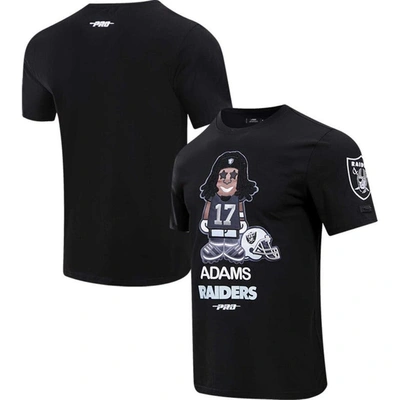 Pro Standard Davante Adams Black Las Vegas Raiders Player Avatar Graphic T-shirt