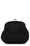 Nina Billow Art Deco Frame Clutch In Black