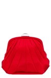 Nina Billow Art Deco Frame Clutch In Red Rouge