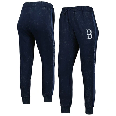 THE WILD COLLECTIVE THE WILD COLLECTIVE NAVY BOSTON RED SOX MARBLE JOGGER PANTS