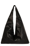 Kassl Anchor Medium Oiled Canvas Crossbody Bag In Black