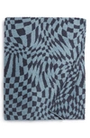 Barefoot Dreams Cozychic™ Checkered Throw Blanket In Baltic Blue-tidewater