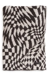Barefoot Dreams Cozychic™ Checkered Throw Blanket In Carbon-silver