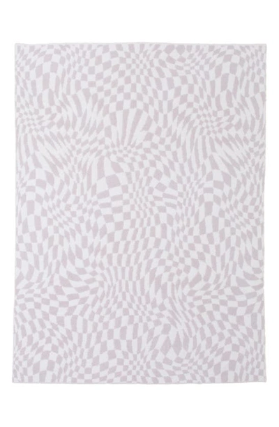 Barefoot Dreams Cozychic™ Checkered Throw Blanket In Cream-stone