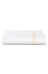 Sferra Queen 200 Thread-count Resort Flat Sheet In White/ Banana